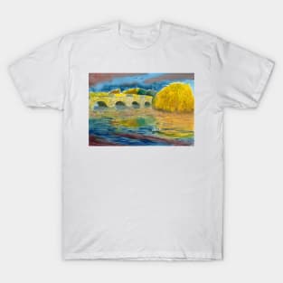 Bakewell Bridge over the River Wye, Peak District, Derbyshire T-Shirt